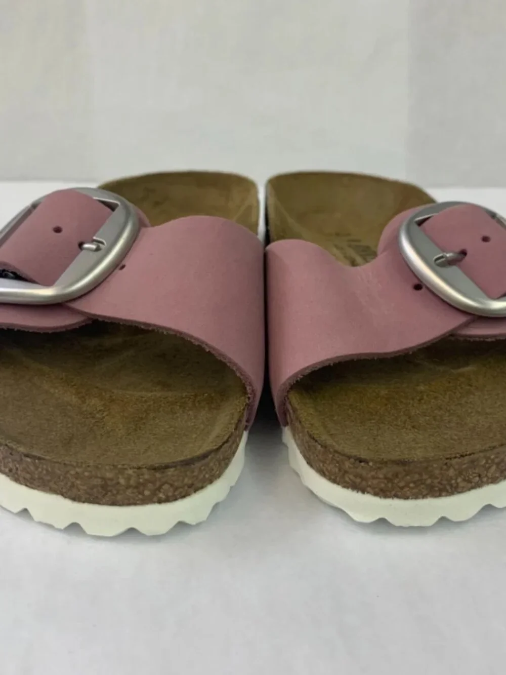 Birkenstock Madrid Big Buckle Orchid Nubuck Leather Narrow Width Sandals